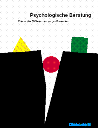 corporate design-Flyer: Psychologische Beratung - Wenn die Differenzen zu gross werden.
