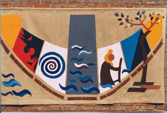 Wandteppich: der Weg des Christophorus